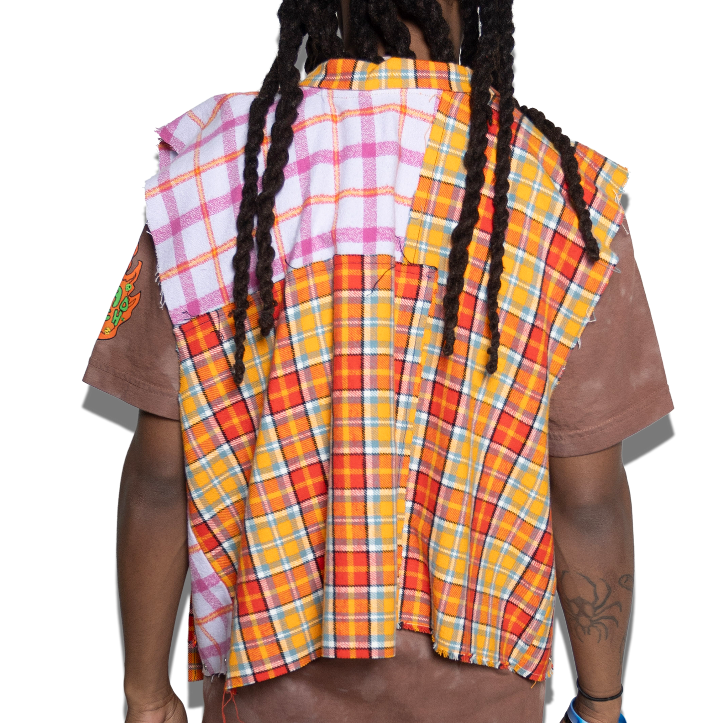 "Red Flag" Plaid Vest